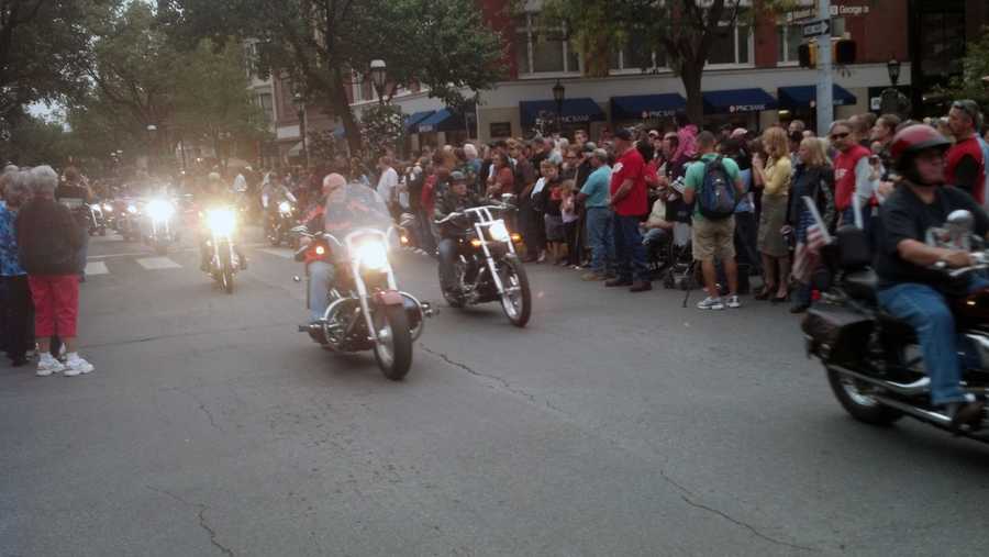 See photos from York's bike night