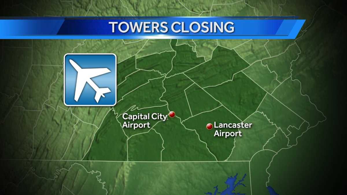 Control towers at Capital City, Lancaster airports to close