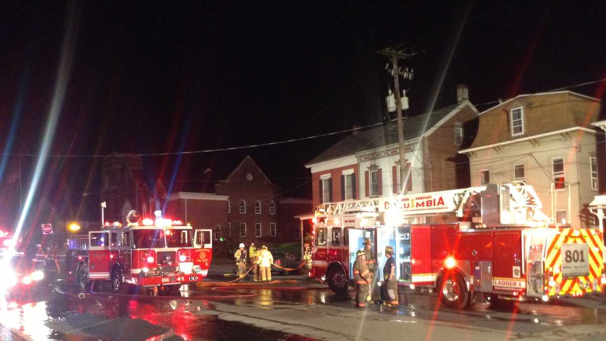 Crews battle fire at vacant apartment building