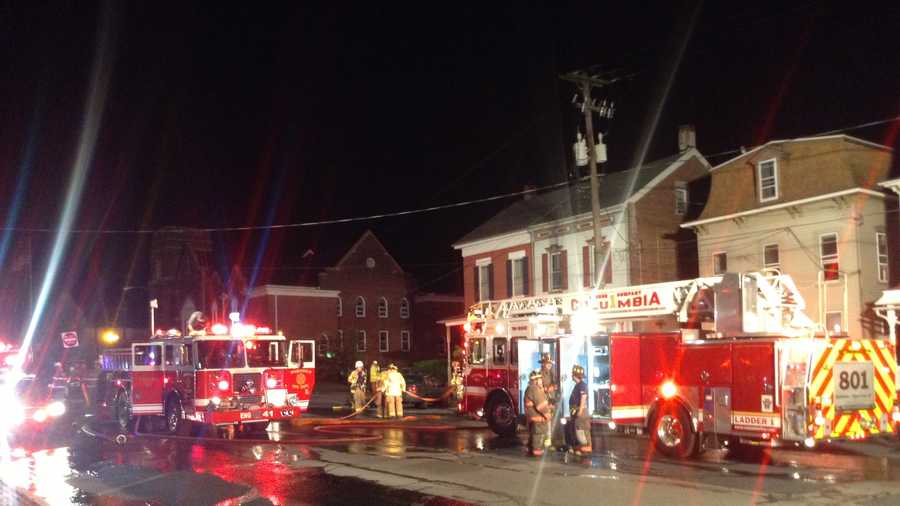 Crews battle fire at vacant apartment building