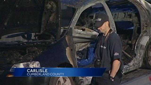 Body found in burned car scene