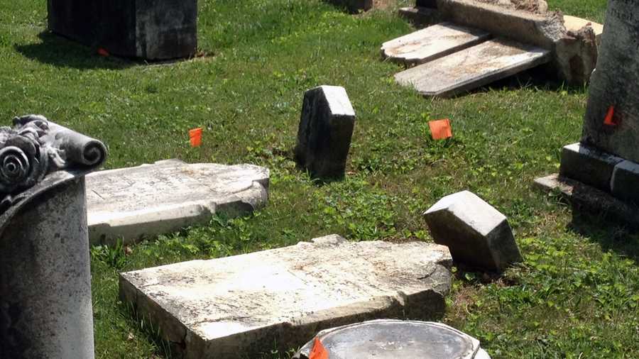 Mount Olivet Cemetery in Penn Township, York County, is raising money to restore historic gravestones that are toppling.