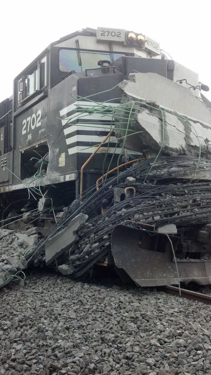 Photos: Train goes off tracks in Cumberland County