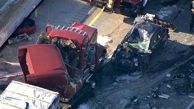 Photos: I-83 tractor-trailer crash