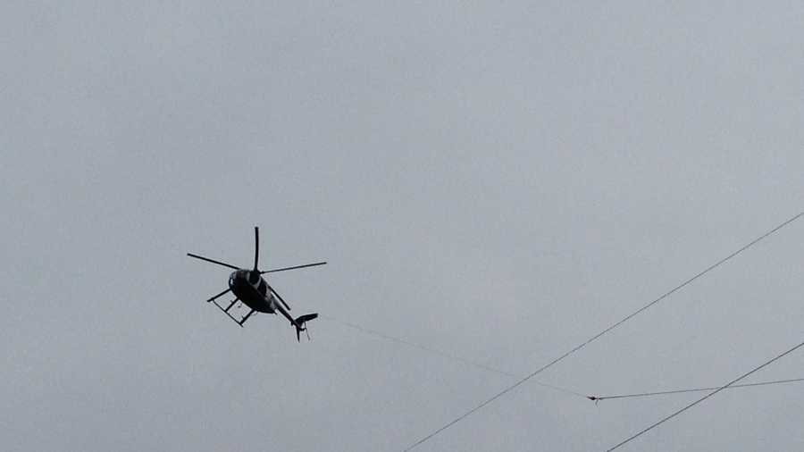 Helicopters are part of the reason traffic is crawling on Route 283 in Lancaster County.