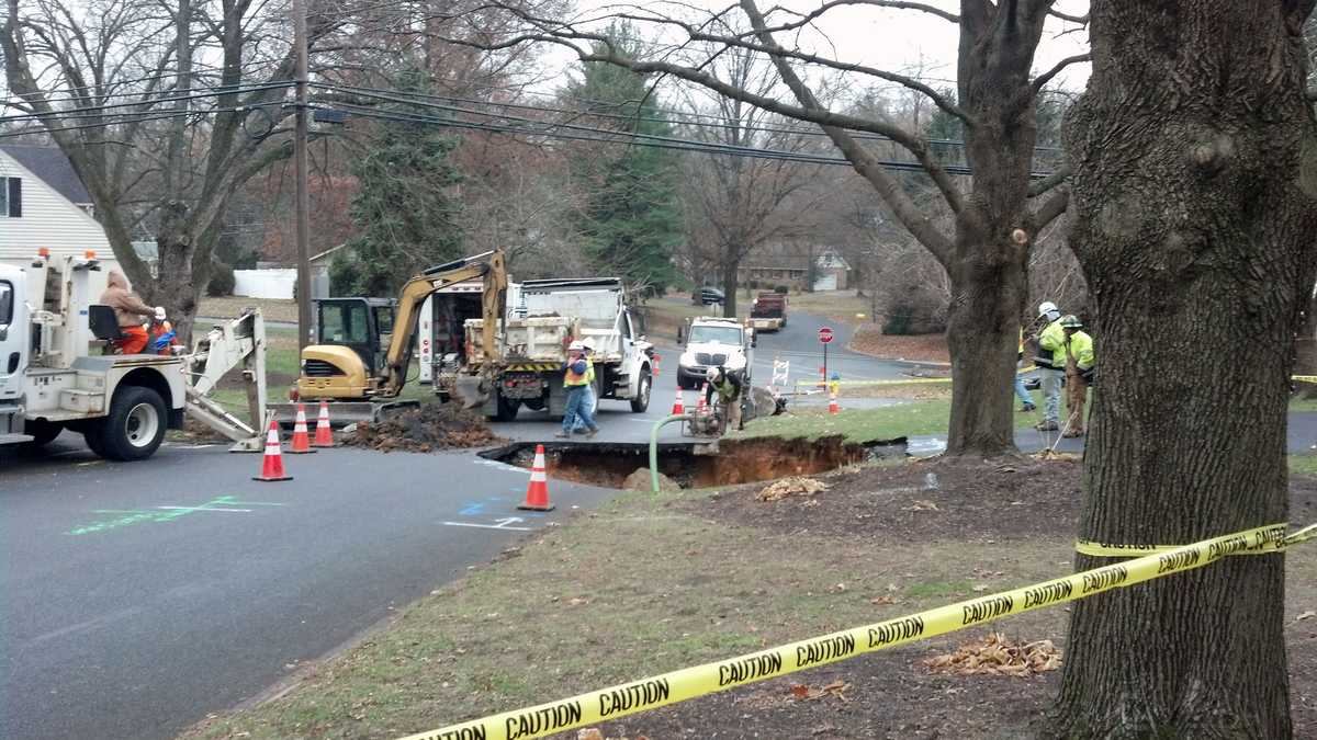 Crews repair Lower Allen Township sinkhole