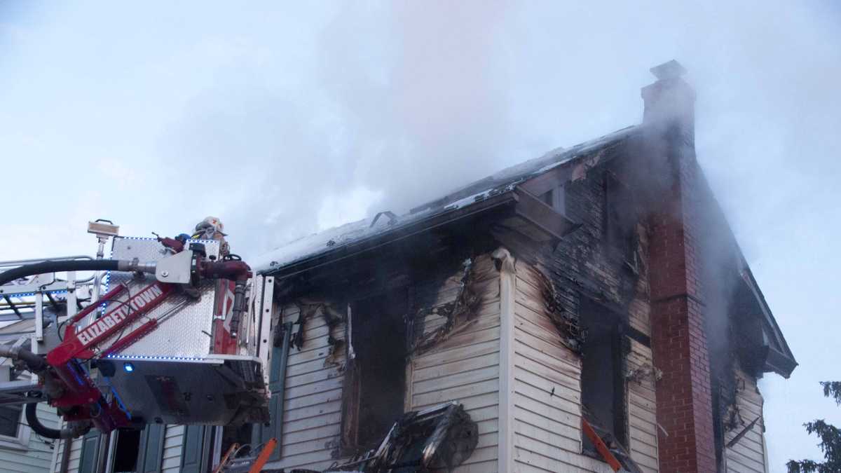 Photos Crews battle Mount Joy house fire