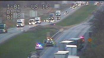 Southbound lanes of I-81 in Franklin County reopened following crash