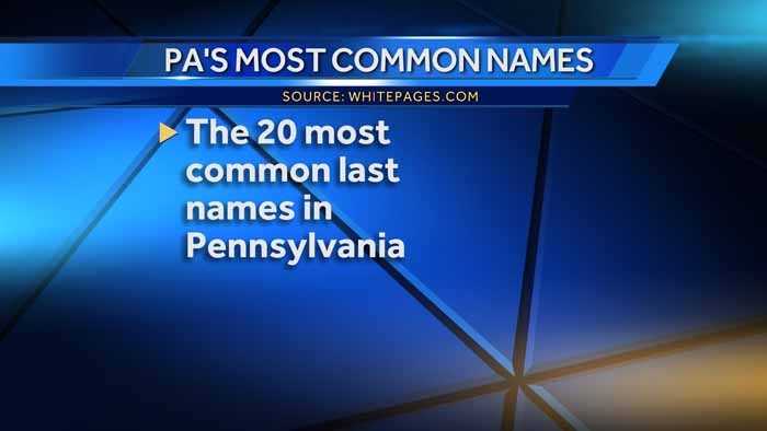 Is your last name one of the most common in Pennsylvania? WhitePages.com crunched the numbers to see what the 20 most common last names are in the Keystone state.