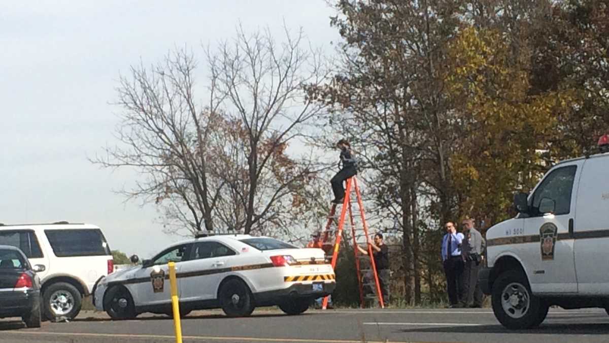 Photos: Driver flees after traffic stop, crashes