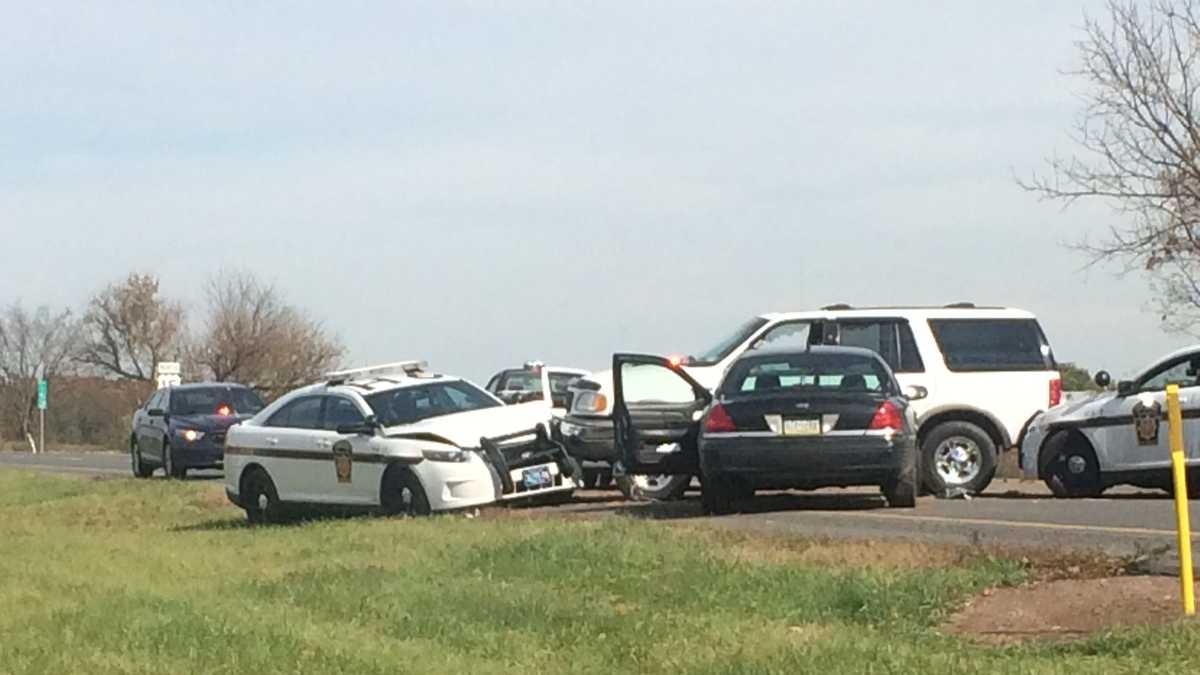 Photos: Driver flees after traffic stop, crashes