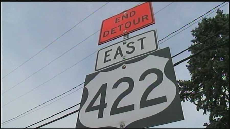 Route 422 In Palmyra Reopened After Sinkhole Repairs