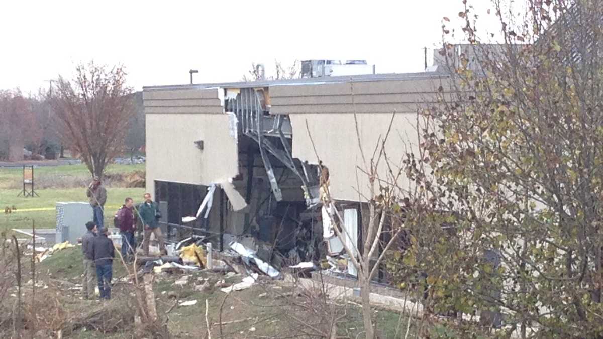 Truck crashes into medical facility; Driver killed