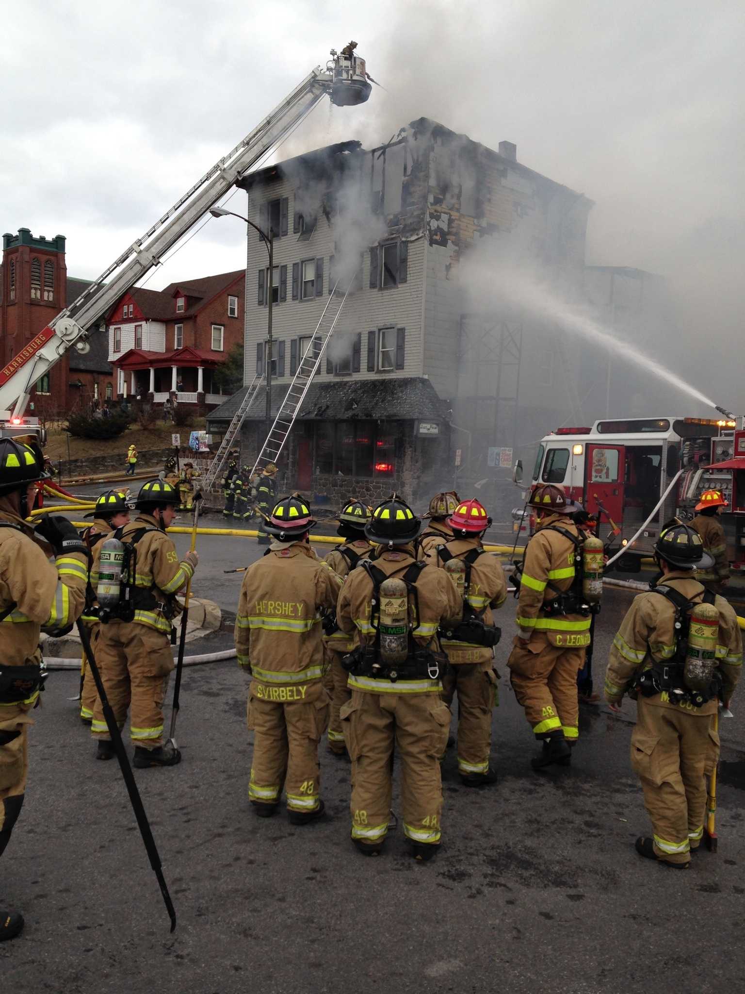 Photos: Crews Fight Apartment Building Fire In Steelton