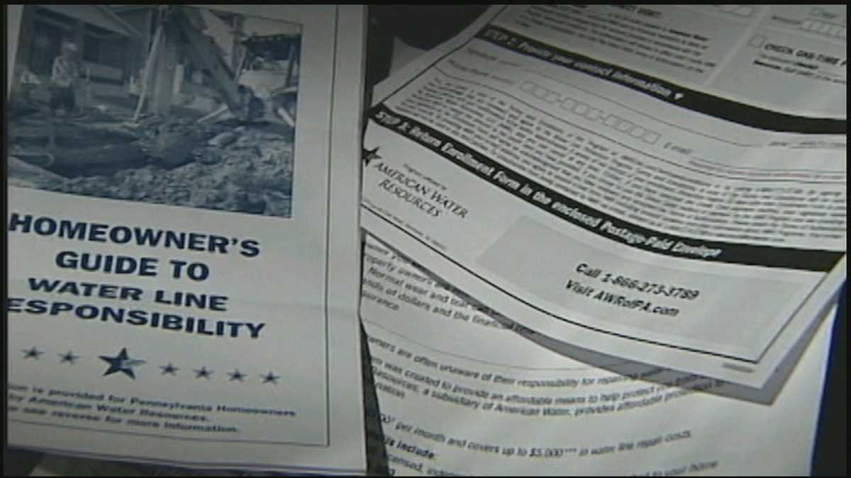 Consumer Alert Piece of mail sells home water line insurance