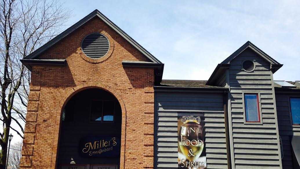 What did Miller's Smorgasbord look like in the 1950s?