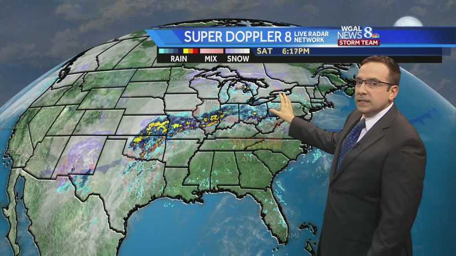 News 8 Storm Team Meteorologist Ethan Huston has the forecast featuring record-shattering temperatures and rain chances for Sunday.  