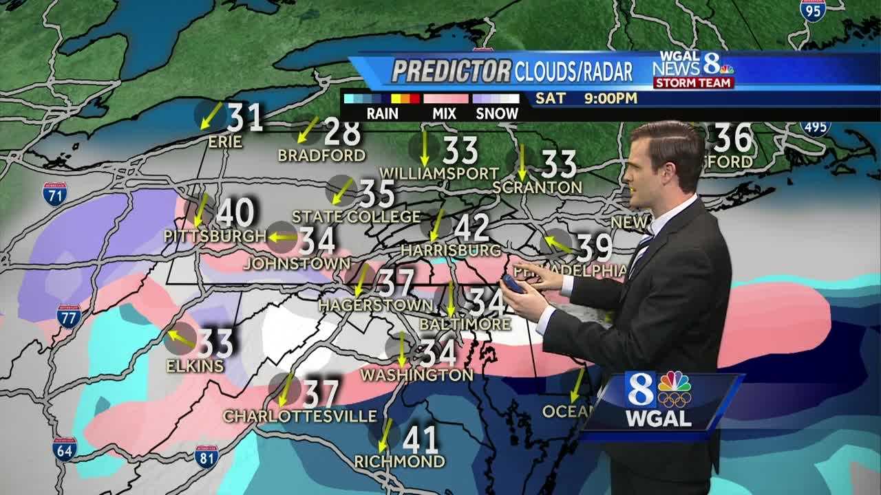 Rain/snow Mix Brushing Southern Counties Today