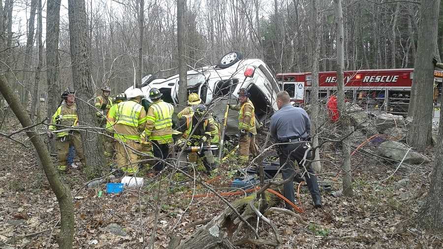 Woman Injured In Rollover Crash