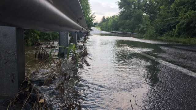 PHOTOS: Intense rain floods area roadways
