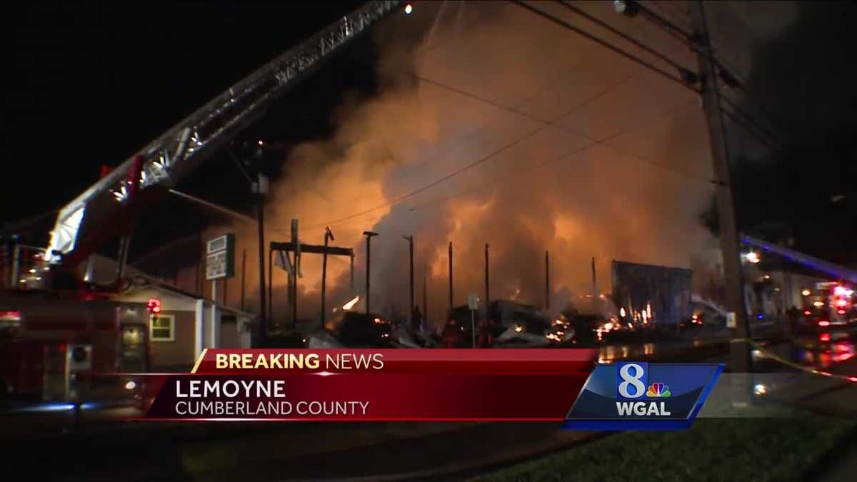Massive fire devastates lumber yard