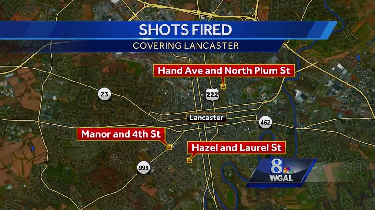 Three separate shots-fired incidents reported in Lancaster
