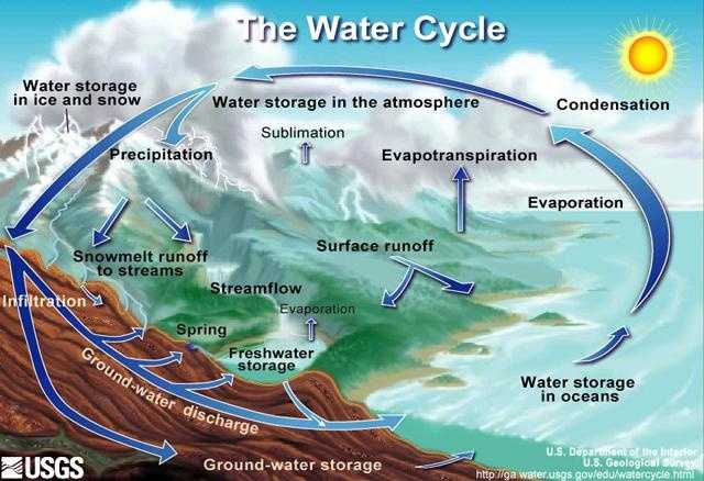 Learn the parts of the water cycle