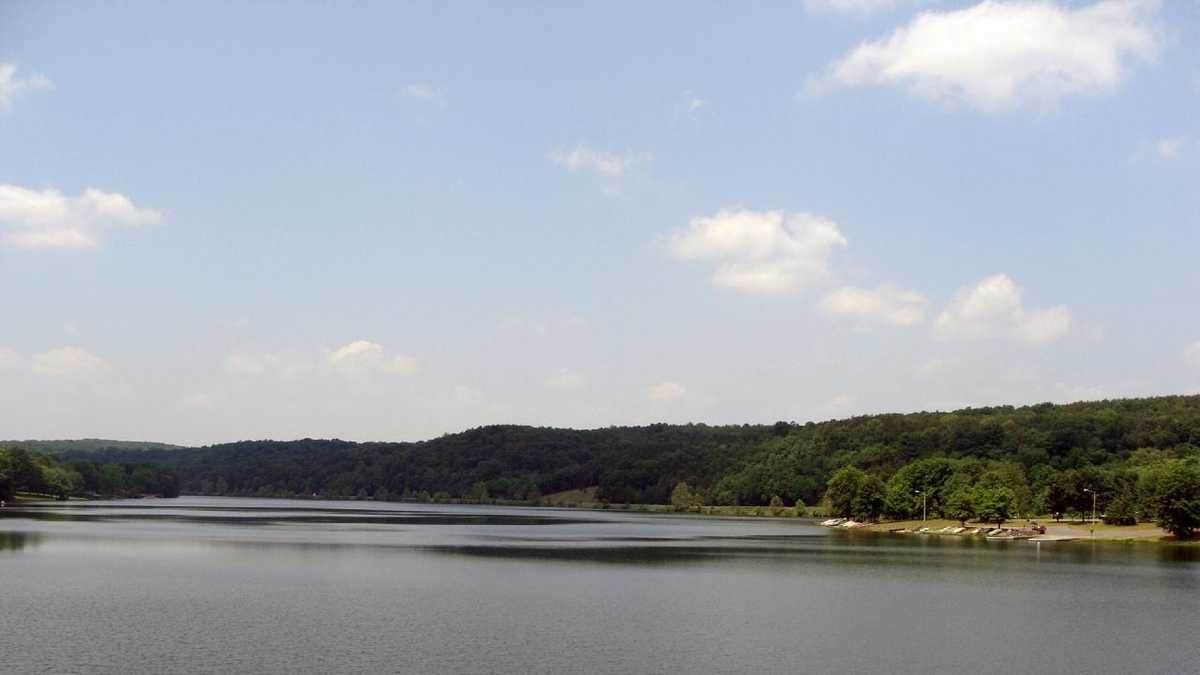 Boat, fish at Holman Lake