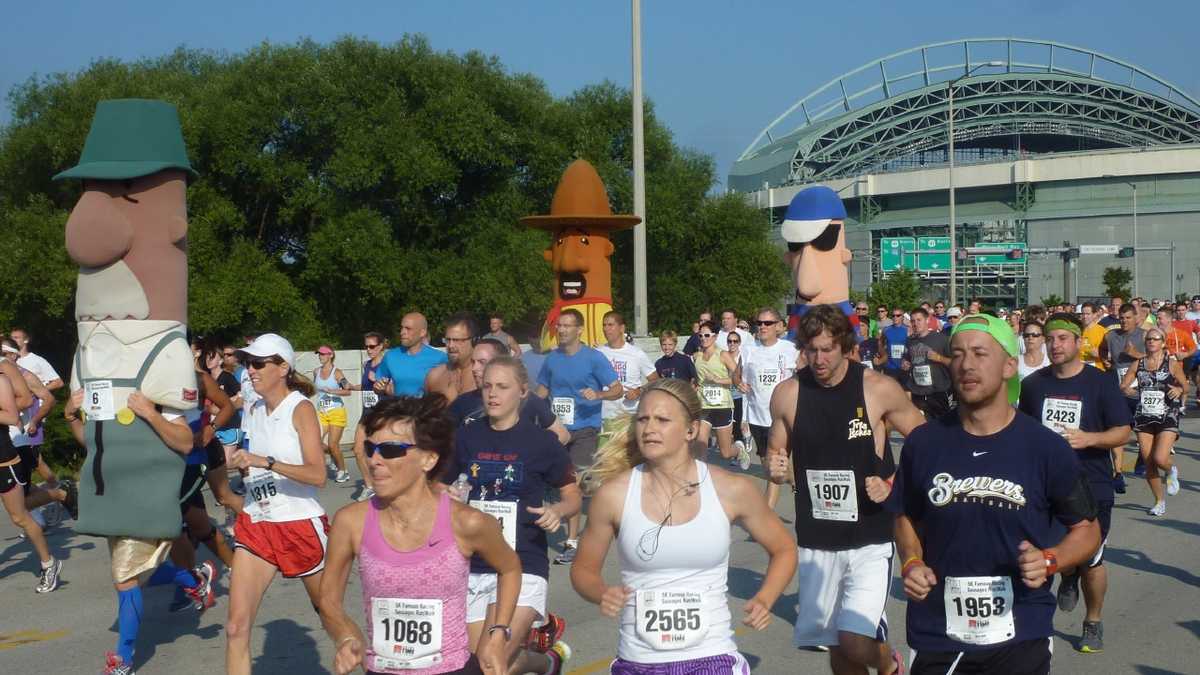 Photos: Brewers racing sausages 5k run/walk