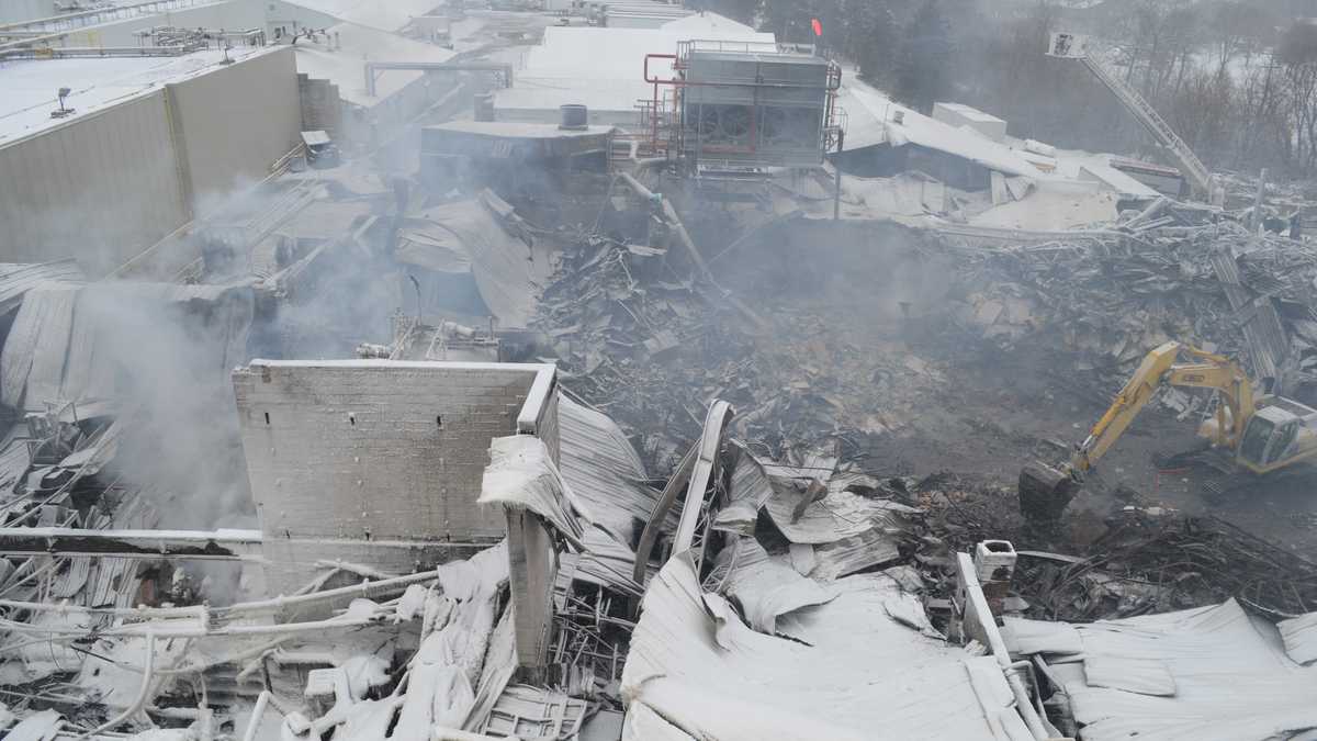 Investigation photos from Echo Lake Foods fire