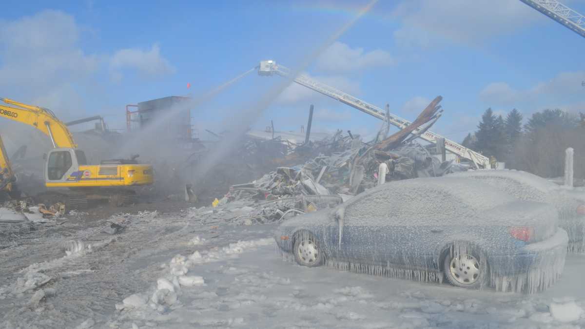 Investigation photos from Echo Lake Foods fire