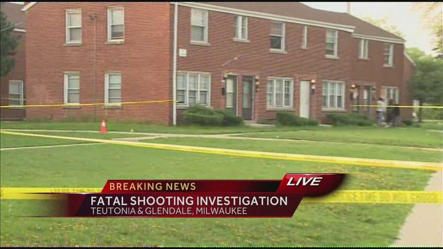 One person is dead in an early morning shooting at an apartment building near Teutonia and Glendale.