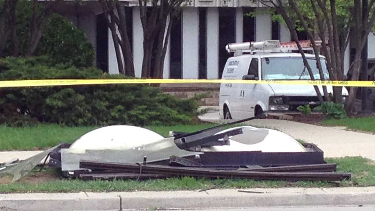 PHOTOS: Car crashes into bus stop