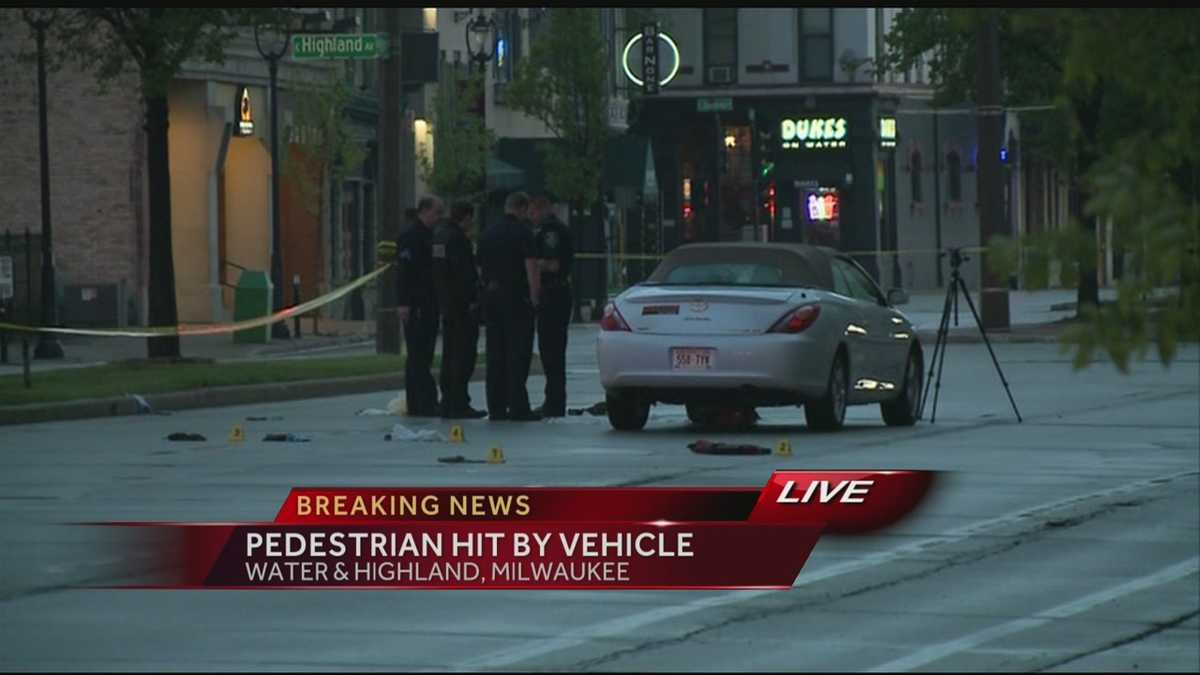 Person hit by car in downtown Milwaukee