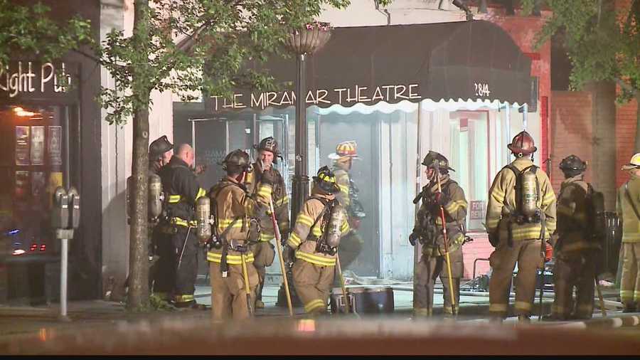 A fire caused damage Thursday morning to the Miramar Theatre in Milwaukee