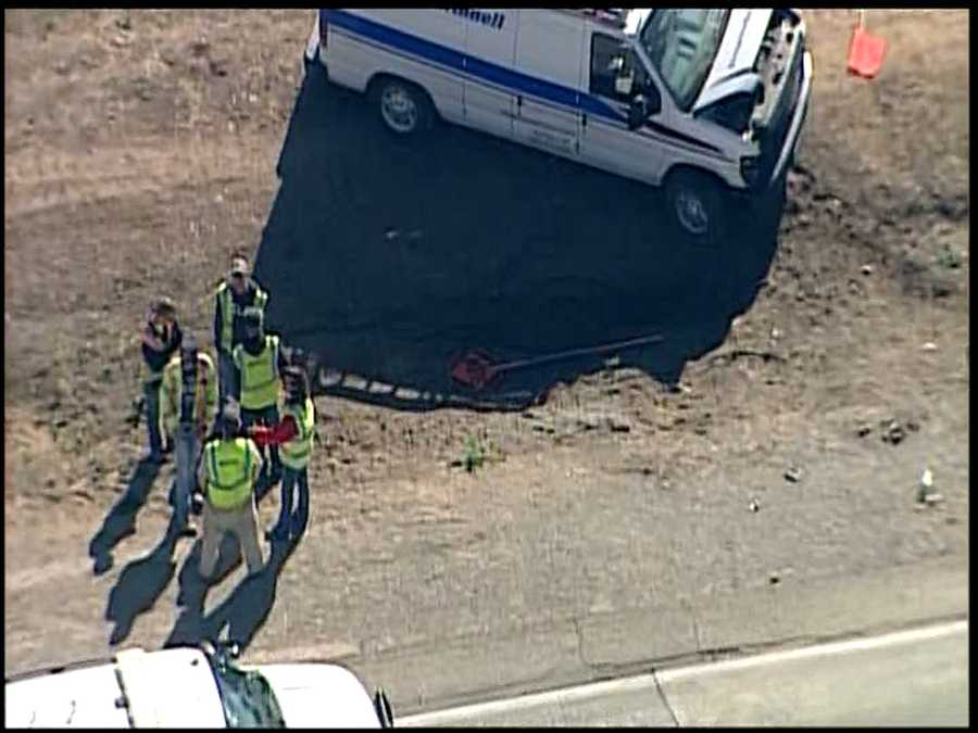 Photos Flagman hit in Dodge County crash