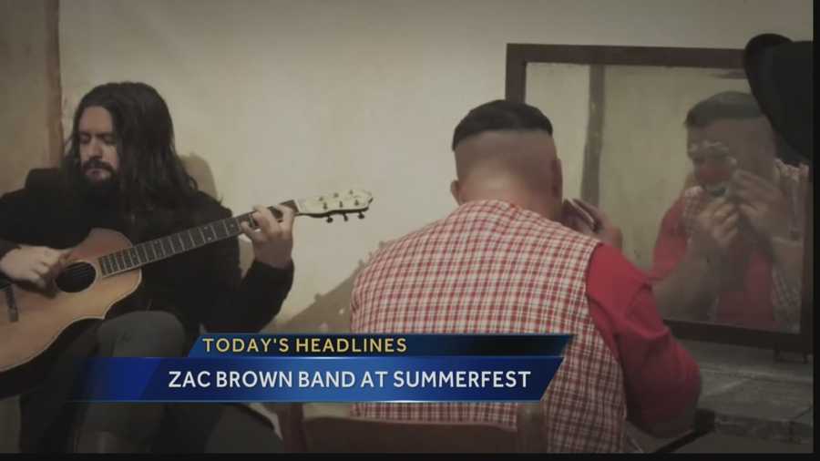 Summerfest organizers announced the Zac Brown Band will play the Big Gig on July 3