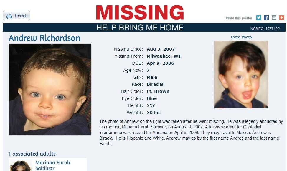 Help Find Wisconsin's Missing Children