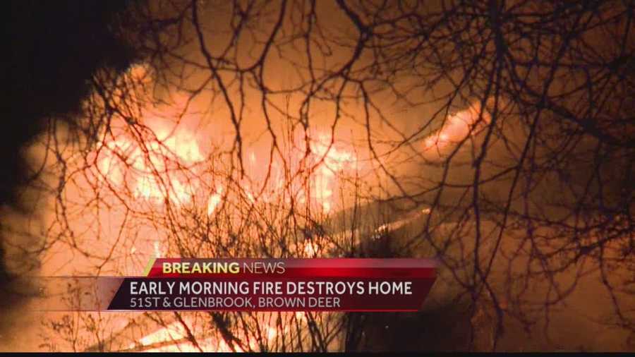 Overnight fire consumes Brown Deer home