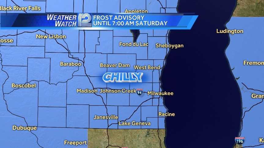 Frost Advisory issued for Saturday morning