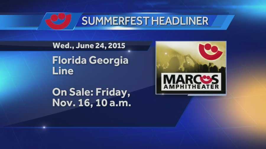 Summerfest announces Florida Georgia Line will headline the first night of next year's Big Gig.