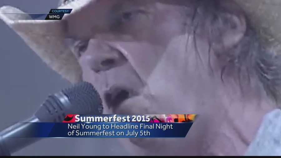 Neil Young announces he will be playing Summerfest July 5th