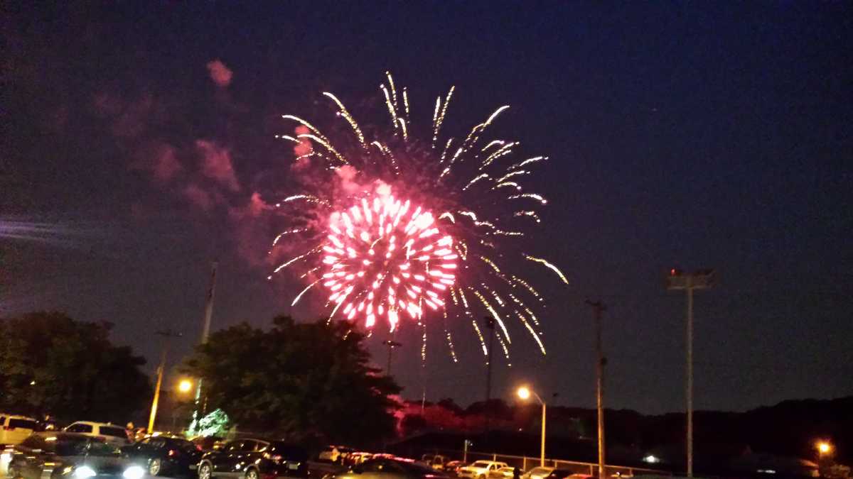Fourth of July fireworks around southeastern Wisconsin