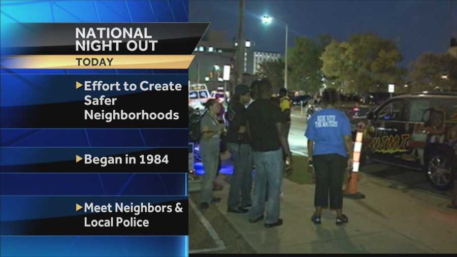 Several communities will celebrate National Night Out this week.