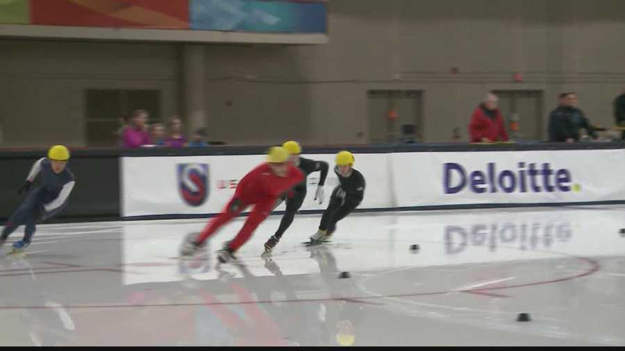 Speed skating qualifier held at the Pettit Ice Center