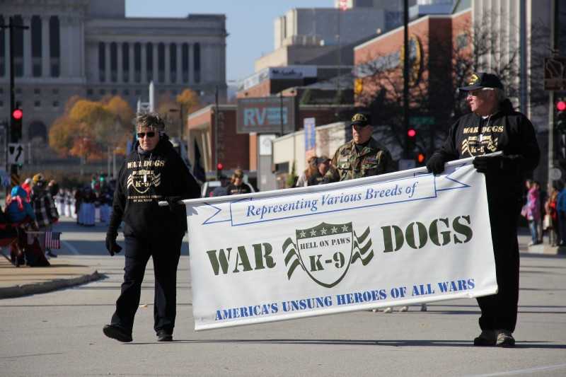 Veterans Day Parade in downtown Milwaukee