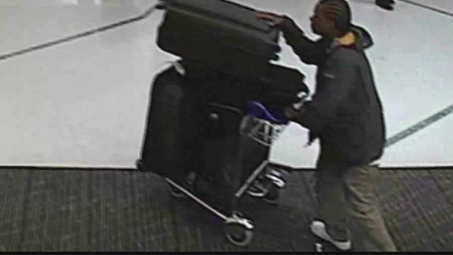 Man accused of stealing luggage from airport may have had accomplice