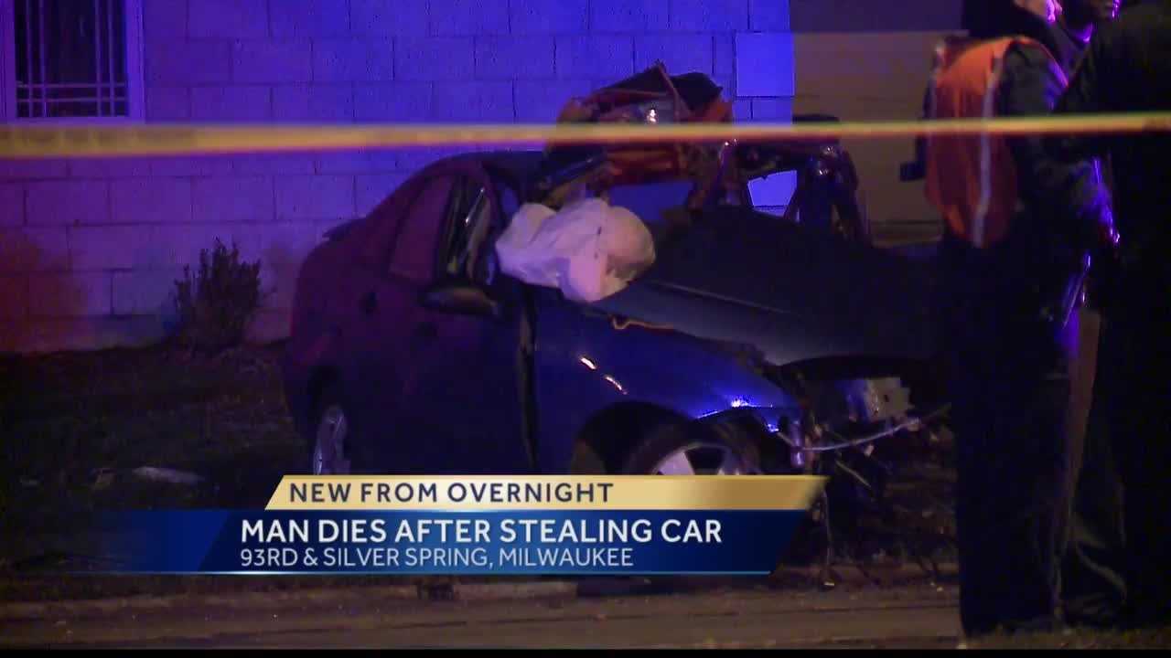 Milwaukee Man Dead After Crashing Stolen Car