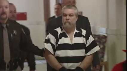 A photo of Steven Avery in cuffs