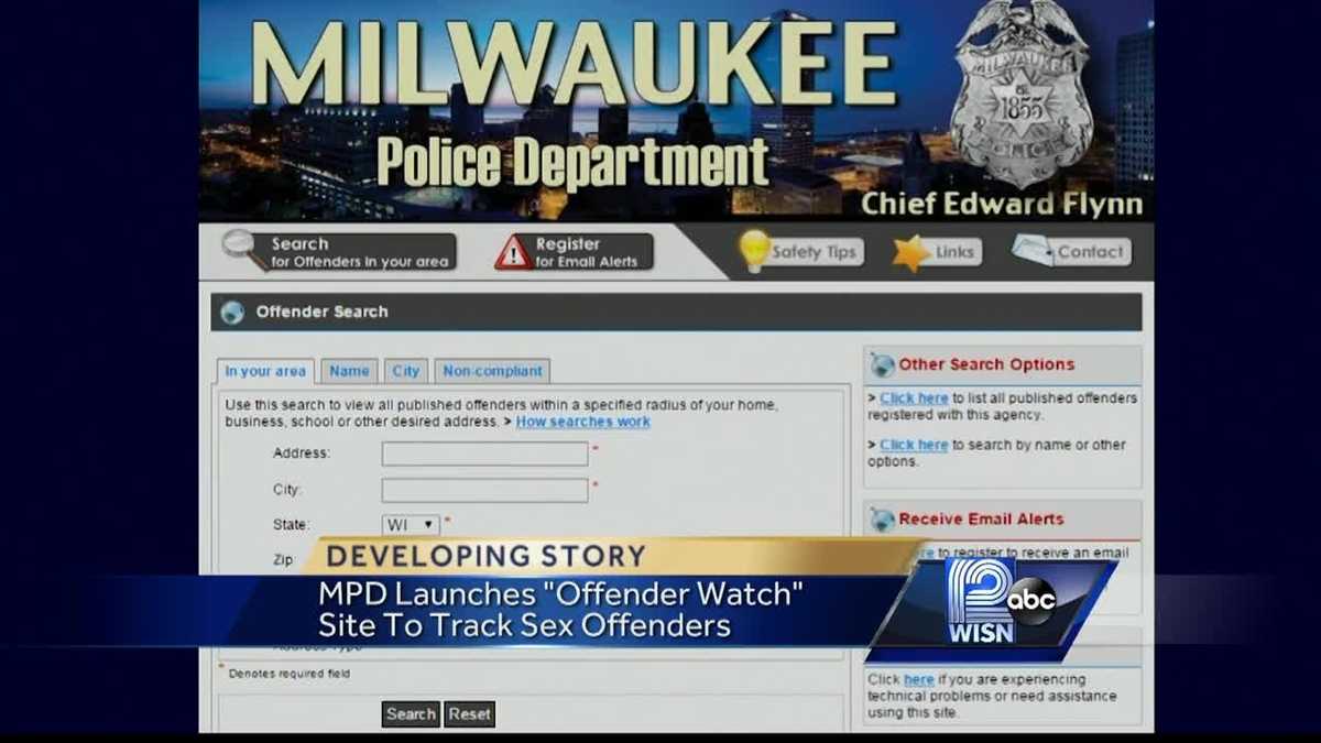 Milwaukee Police Department Launches New Sex Offender Watch Website 5766